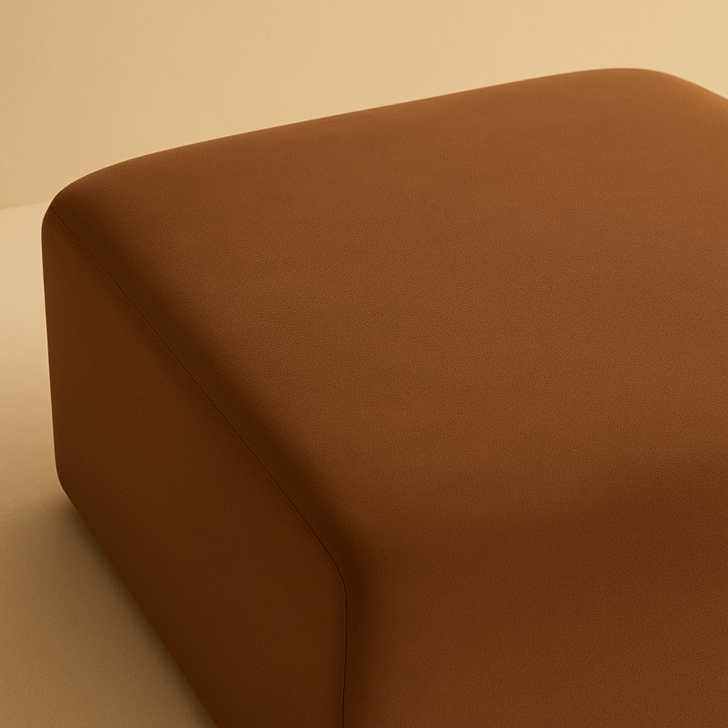 Arc Vegan Leather Ottoman