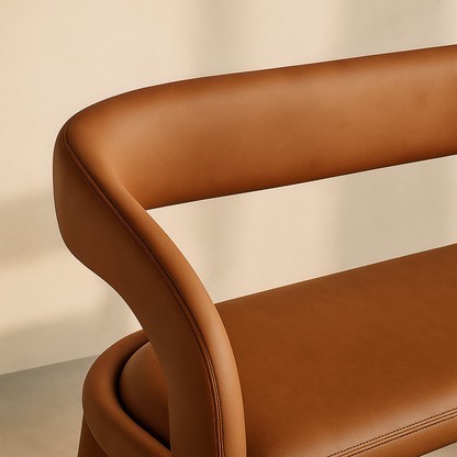 Sylvester Vegan Leather Bench