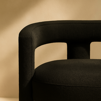 Athena Boucle Fabric Bench