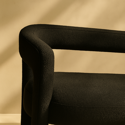 Athena Boucle Fabric Bench