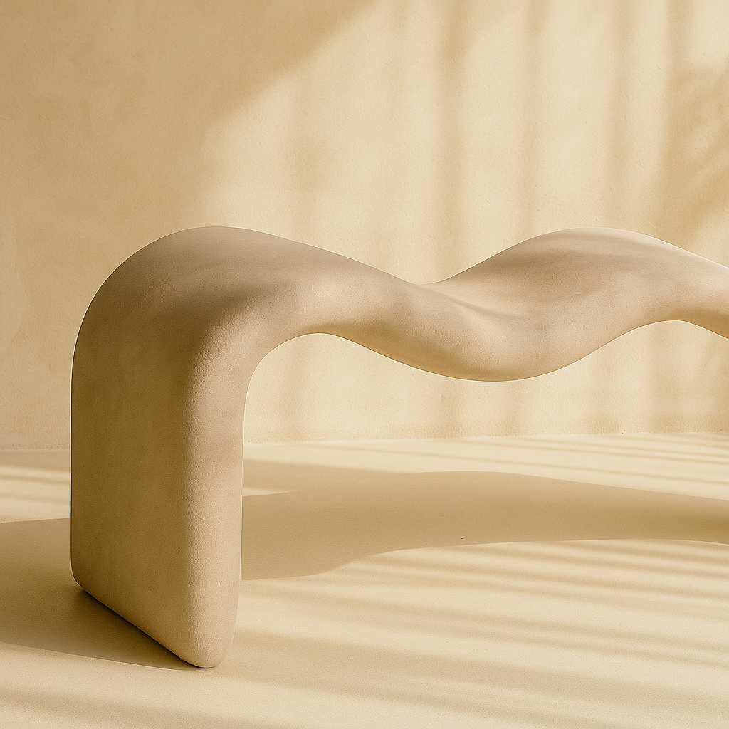 Willow Chenille Fabric Bench