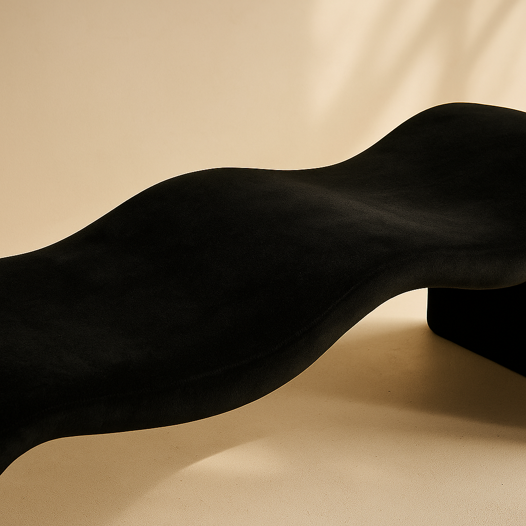 Willow Chenille Fabric Bench