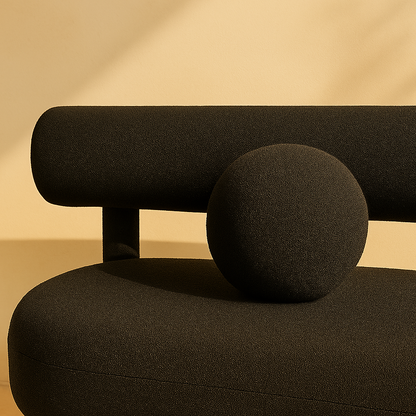 Parlor Boucle Fabric Bench