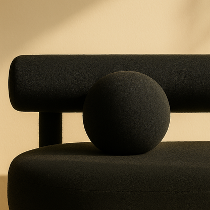 Parlor Boucle Fabric Bench