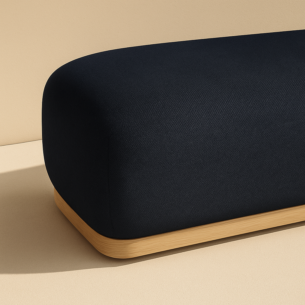 Calum Chenille Fabric Bench