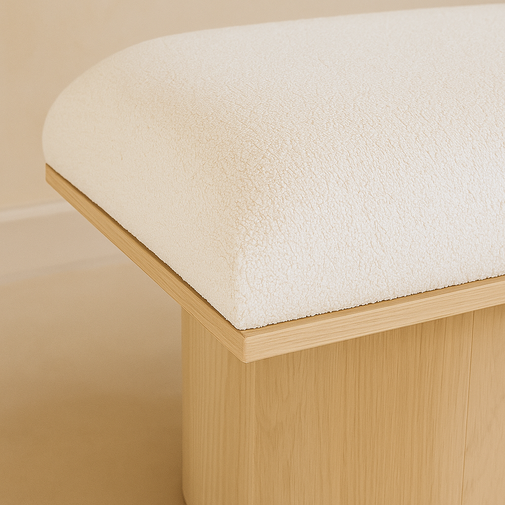 Pavilion Boucle Fabric 2pc. Modular Bench