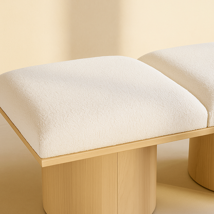 Pavilion Boucle Fabric 2pc. Modular Bench