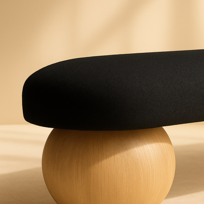 Bowie Boucle Fabric Bench