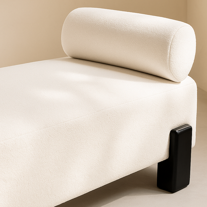 Edison Chenille Fabric Bench