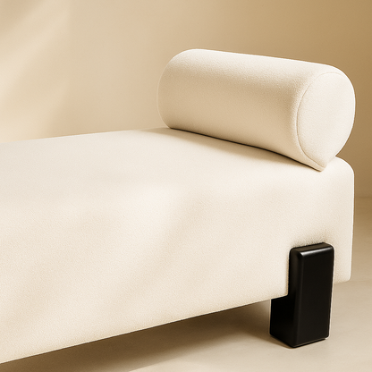 Edison Chenille Fabric Bench