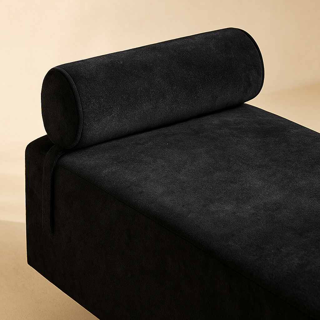 Edison Chenille Fabric Bench