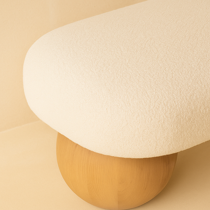 Bowie Boucle Fabric Bench