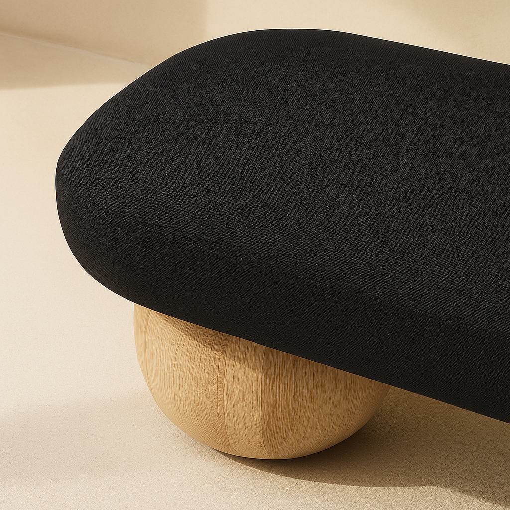 Bowie Boucle Fabric Bench