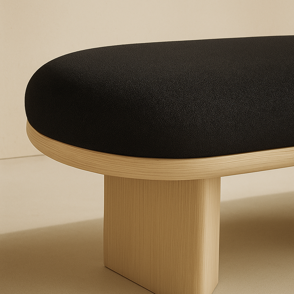 Wilshire Boucle Fabric Bench