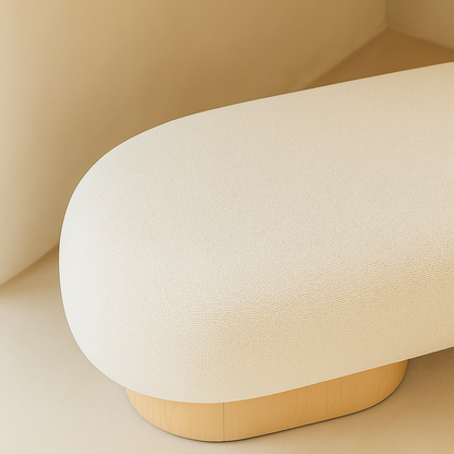 Robertson Boucle Fabric Bench