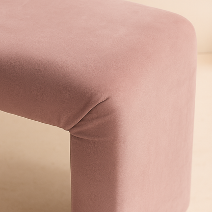 Minimalist Velvet Bench