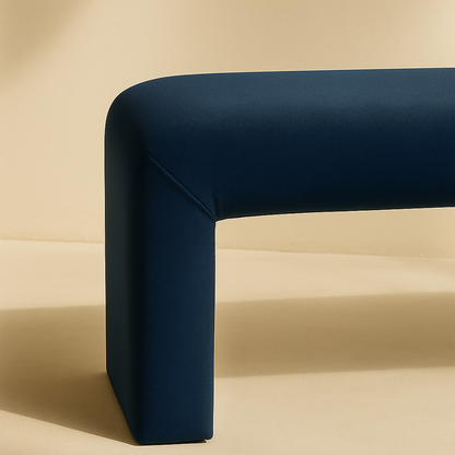 Minimalist Velvet Bench