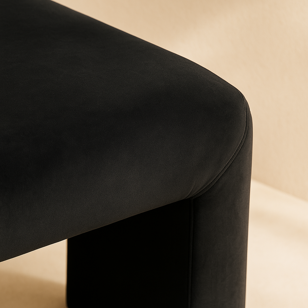 Minimalist Velvet Bench