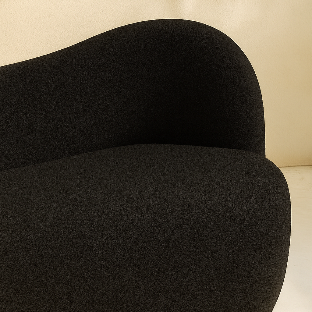 Flair Boucle Fabric Bench