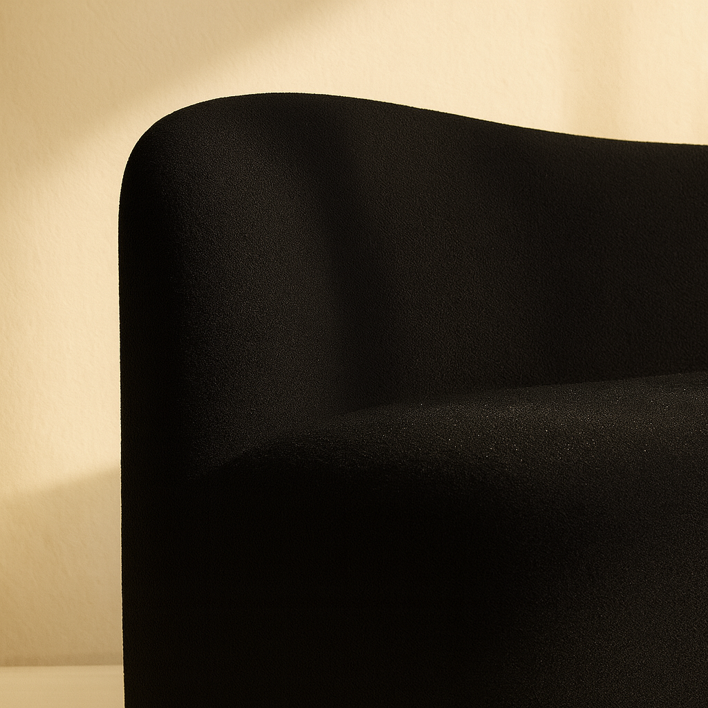 Flair Boucle Fabric Bench