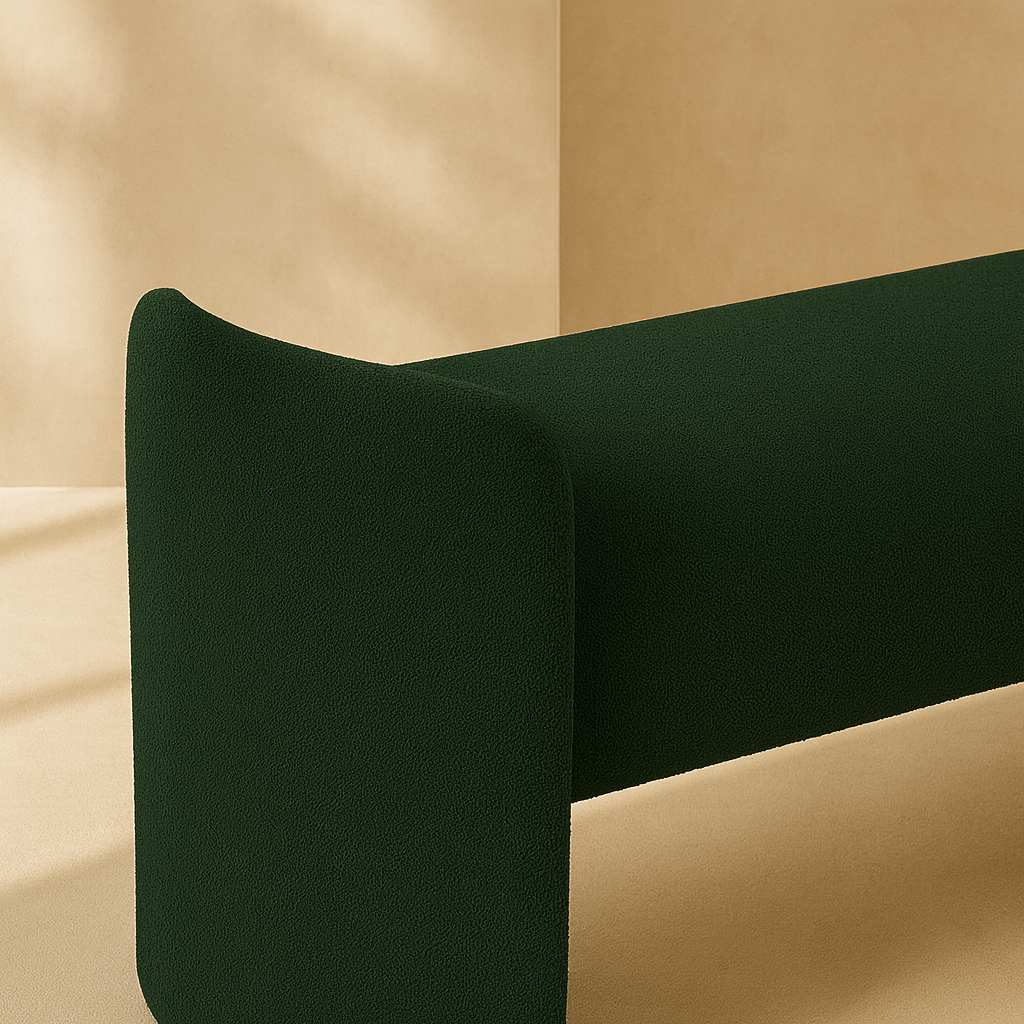 Peyton Boucle Fabric Bench