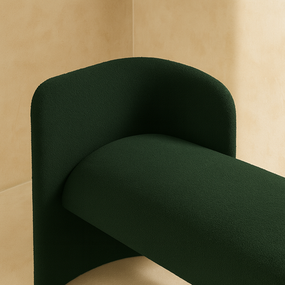 Peyton Boucle Fabric Bench