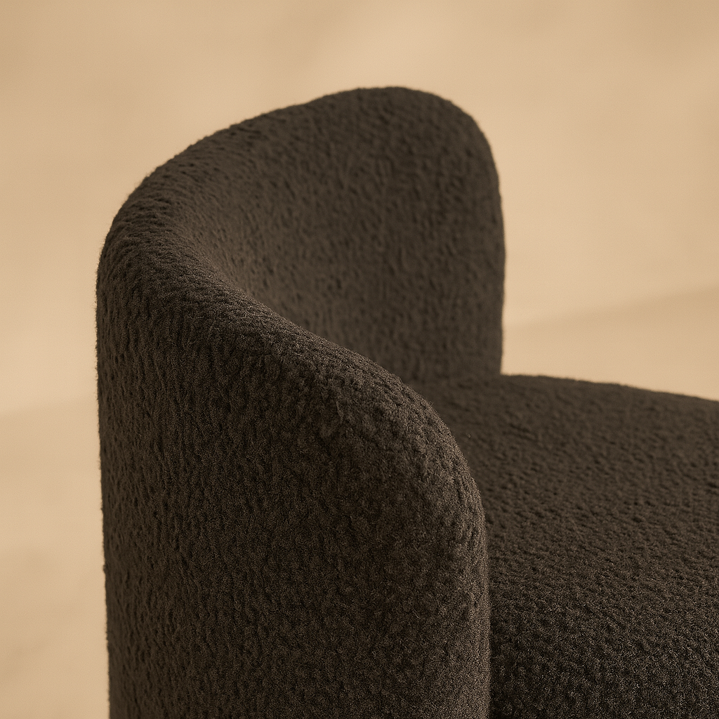 Peyton Boucle Fabric Bench