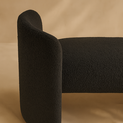 Peyton Boucle Fabric Bench