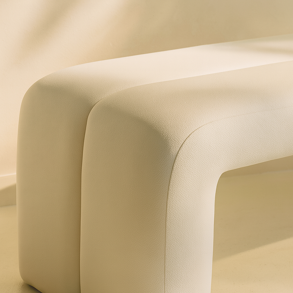 Arc Vegan Leather Bench