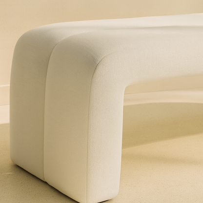 Arc Vegan Leather Bench