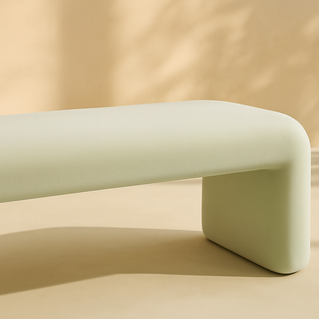 Arc Vegan Leather Bench