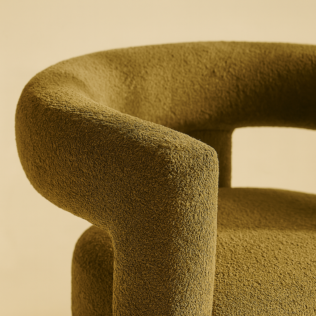 Athena Boucle Fabric Accent | Dining Chair