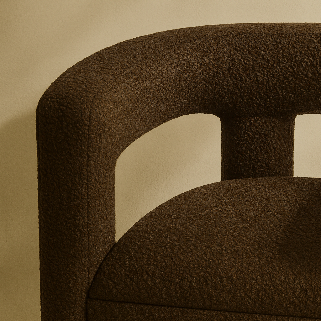 Athena Boucle Fabric Accent | Dining Chair