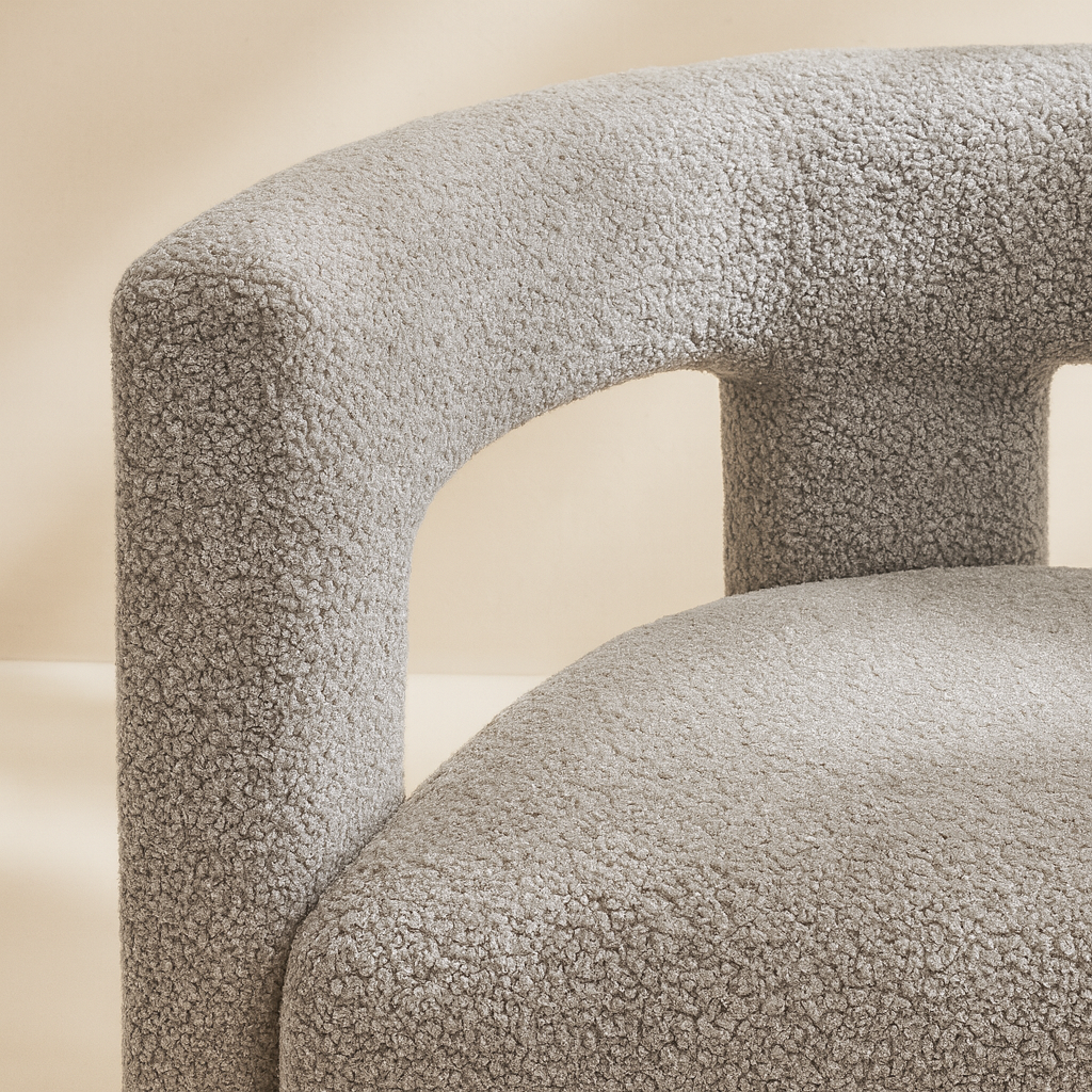 Athena Boucle Fabric Accent | Dining Chair