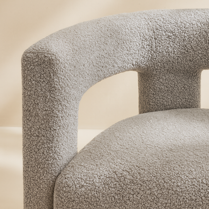 Athena Boucle Fabric Accent | Dining Chair