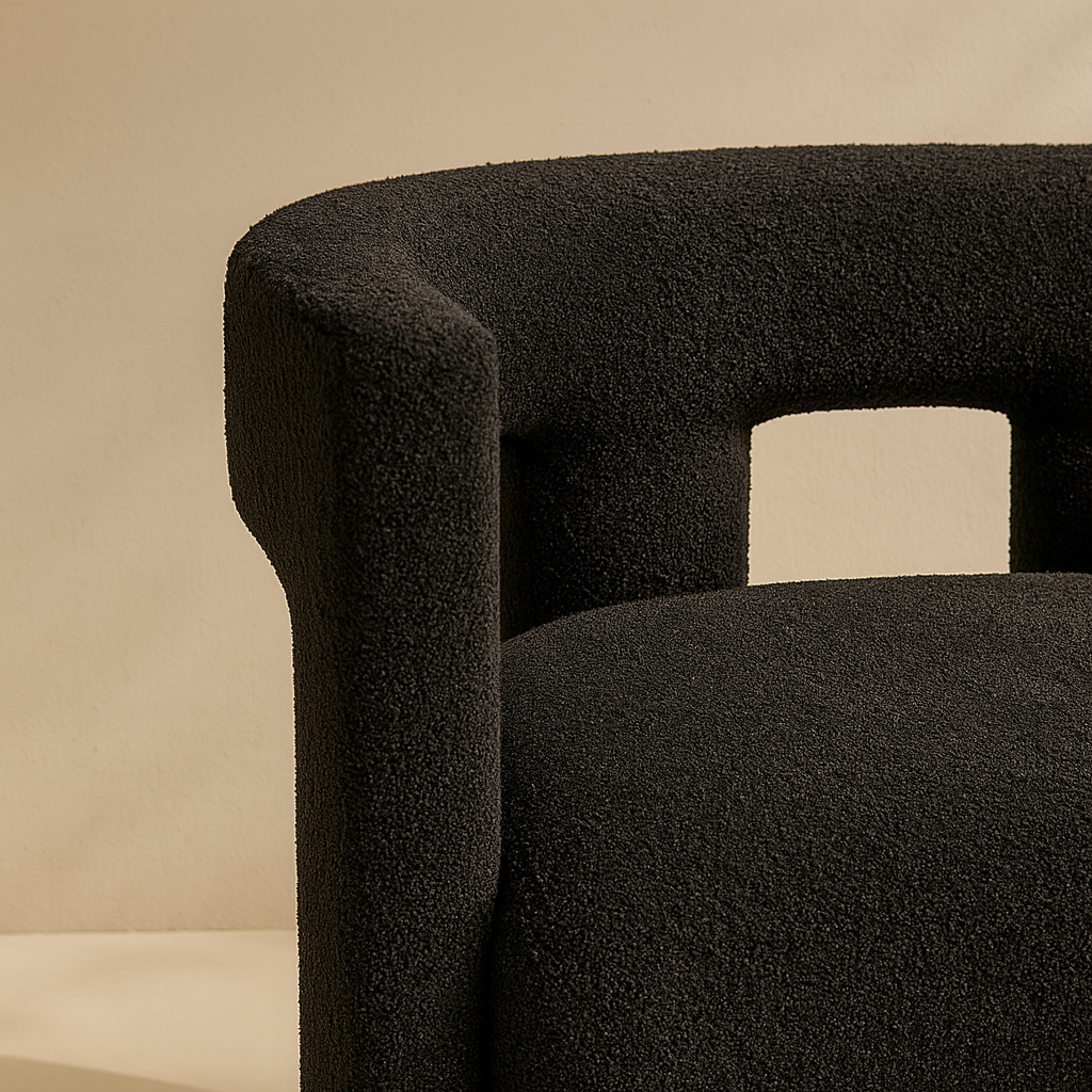 Athena Boucle Fabric Accent | Dining Chair