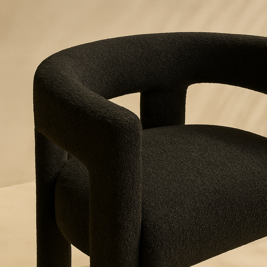 Athena Boucle Fabric Accent | Dining Chair