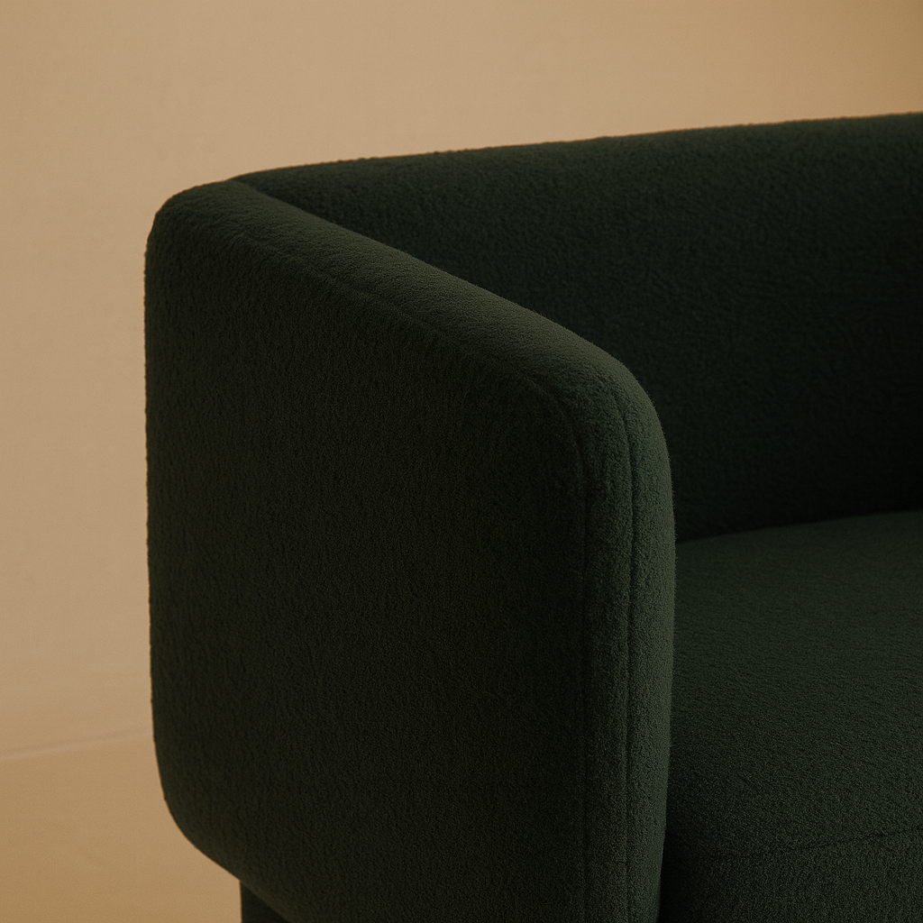 Vera Boucle Fabric Upholstered Accent Chair