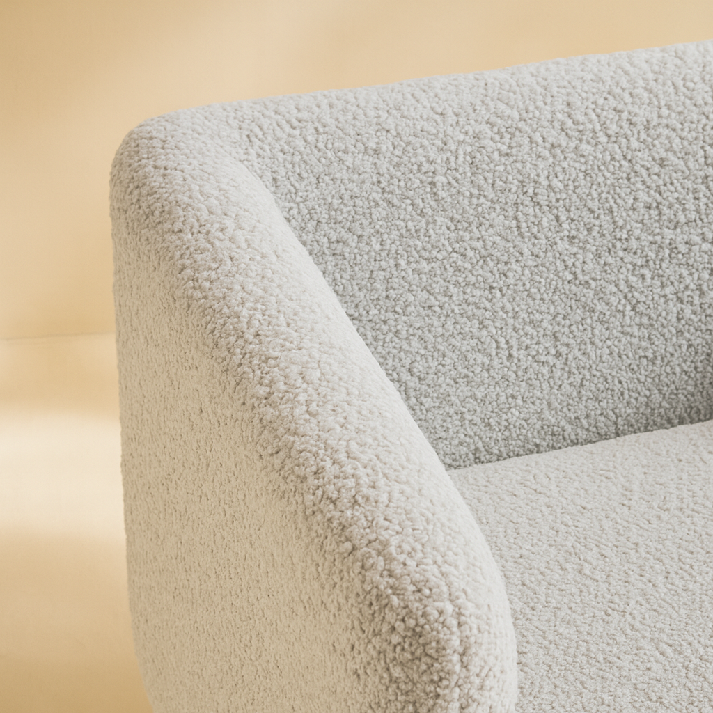 Vera Boucle Fabric Upholstered Accent Chair