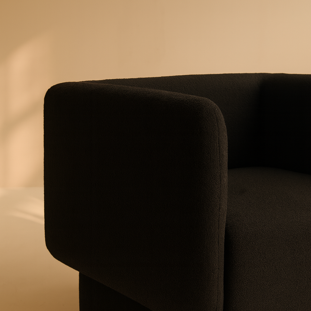 Vera Boucle Fabric Upholstered Accent Chair