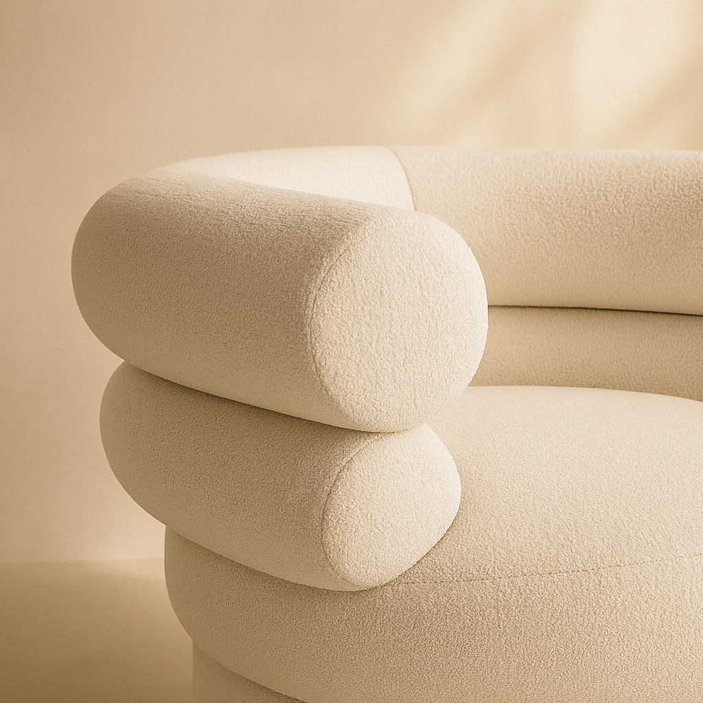 Valentina Linen Fabric Accent Chair