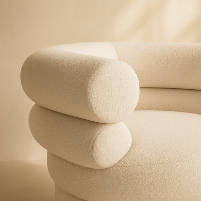 Valentina Linen Fabric Accent Chair