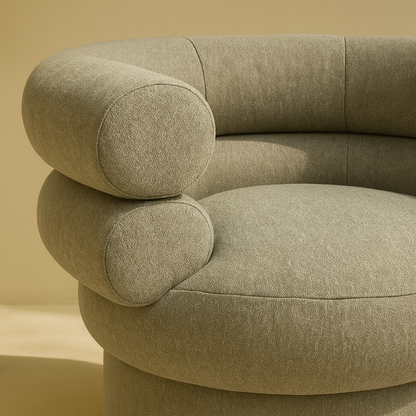 Valentina Linen Fabric Accent Chair