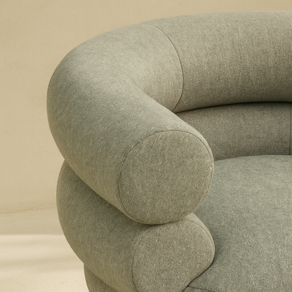 Valentina Linen Fabric Accent Chair
