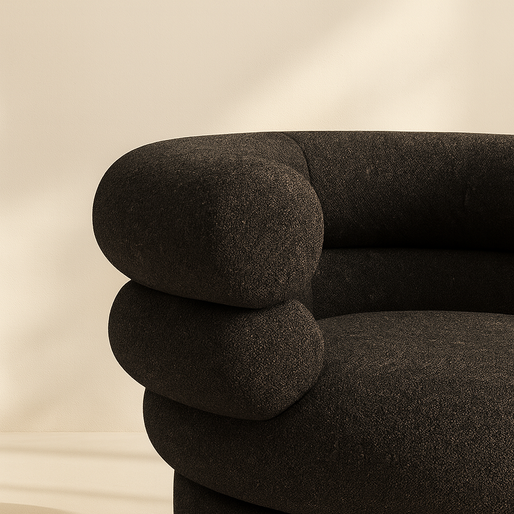 Valentina Linen Fabric Accent Chair