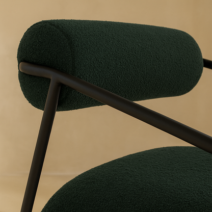 Carly Boucle Fabric Accent Chair