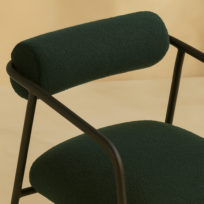 Carly Boucle Fabric Accent Chair