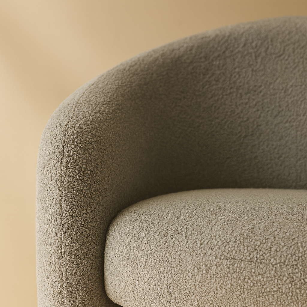 Acadia Boucle Fabric Accent Chair