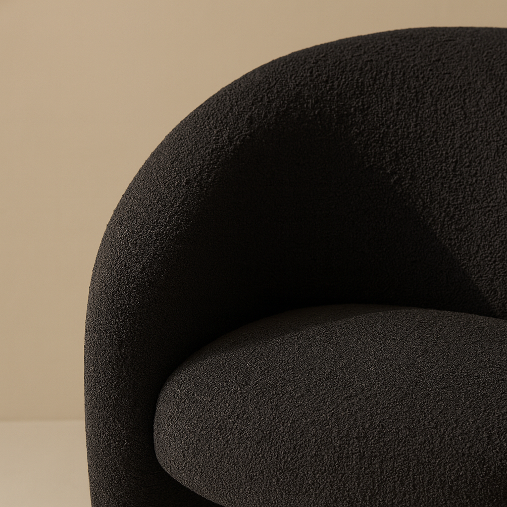 Acadia Boucle Fabric Accent Chair
