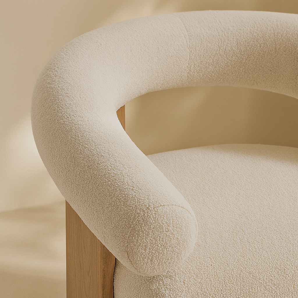 Winston Boucle Fabric Accent Chair